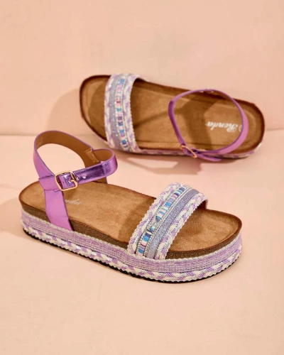 Royalfashion Damen bestickte Mussir-Sandalen