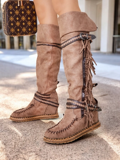 Royalfashion Damen-Overknee-Stiefel Eliferse