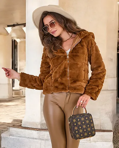 Жіноча куртка зі штучного хутра Royalfashion