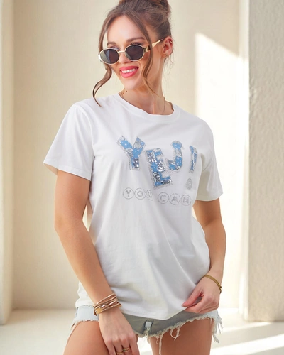 Royalfashion Damen Baumwoll-T-Shirt Ja!