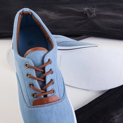 OUTLET Gromad Blue Denim Sneakers für Herren - Schuhe