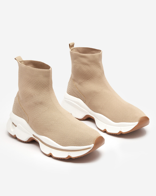 Бежеві жіночі кросівки Sunadi- Buty