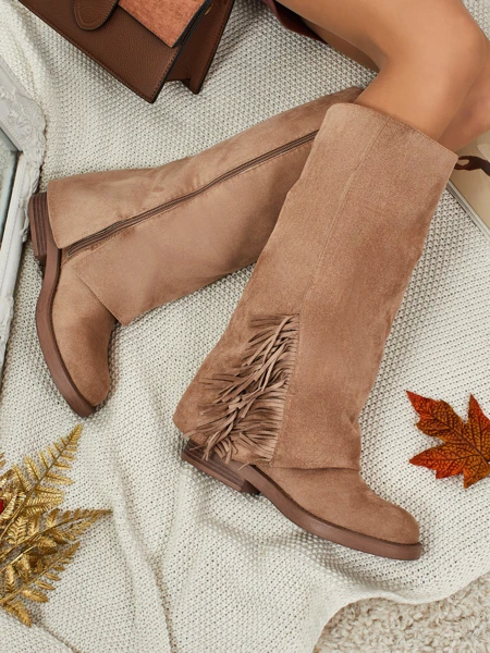 Damen Kozaki Öko-Wildleder mit Schaft Ismara