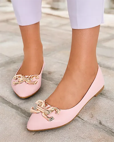 Royalfashion Schwarze Damenballerinas mit einer Spitzenverzierung an der Zehe Figgda