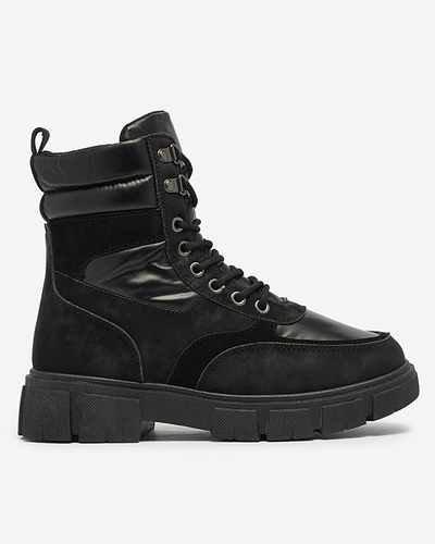 Schwarzer isolierter Damenstiefel Kasemi- Footwear