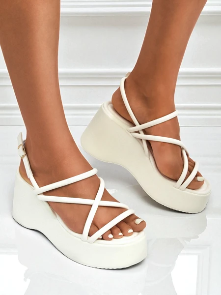 Royalfashion Damen Keilsandalen Skyline Straps