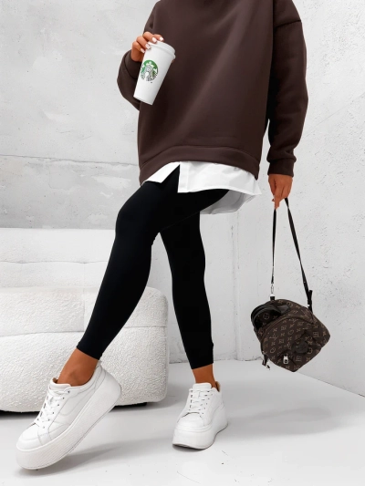 Royalfashion Baumwoll-Damen-Sweatshirt mit abnehmbarem unteren Teil
