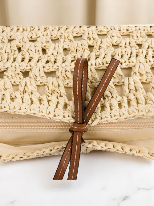 Royalfashion Велика жіноча сумка з соломи Natural Classic