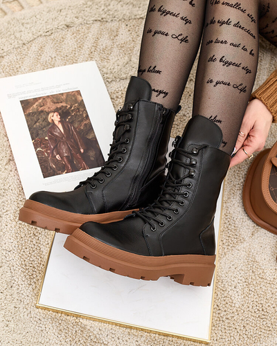 Royalfashion Eco leather women's bagger boots Vederme