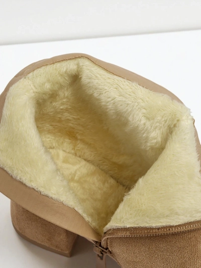 Damen Stiefeletten Arshinea aus Wildlederimitat mit Blockabsatz