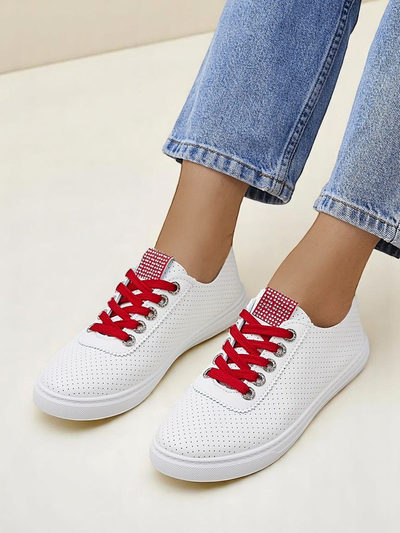 Royalfashion Damen-Ökoleder-Sneaker PureWalk