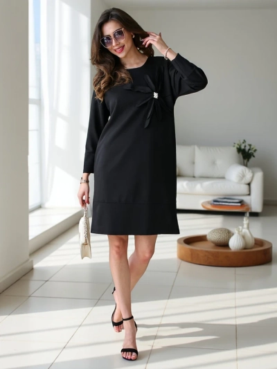 Royalfashion Damenstoffkleid