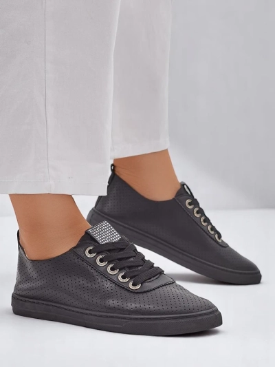 Royalfashion Damen Sneaker mit Strass Cytorrie