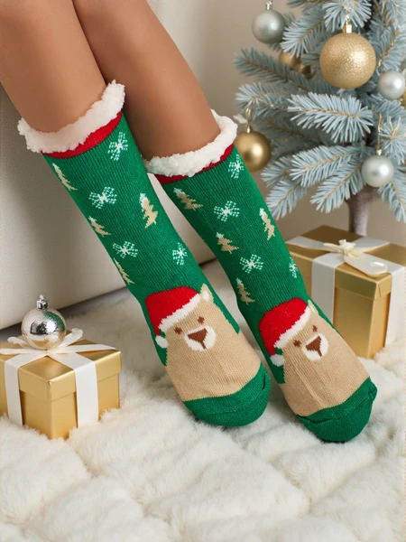 Warme weihnachtliche Damen Socken MerryCozy