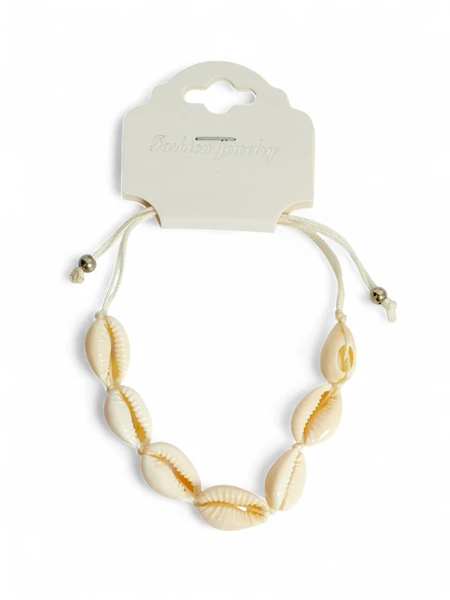 Damenarmband mit Muscheln und Verstellung