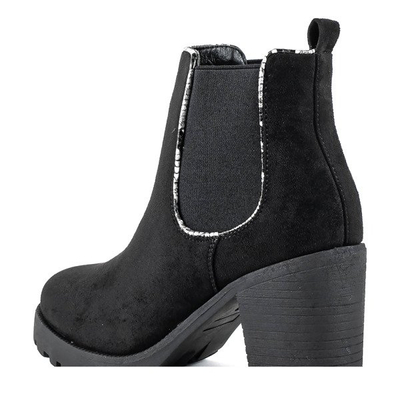 Schwarze Stiefel auf einem höheren Pfosten Travolte - Footwear