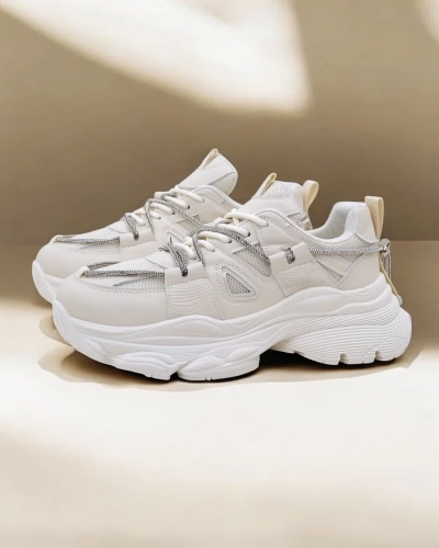 Royalfashion Damen Sneaker mit dicker Sohle Reterri