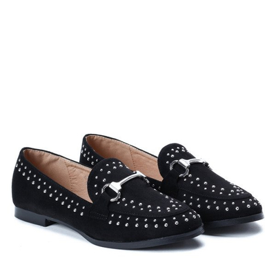 Czarne mokasyny- Obuwie