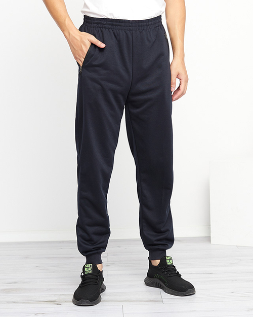 Класичні темно-сині чоловічі спортивні штани - Одяг