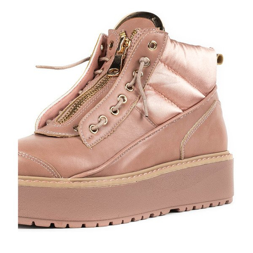 Роживі ботинки на платформі Almuterin - Взуття