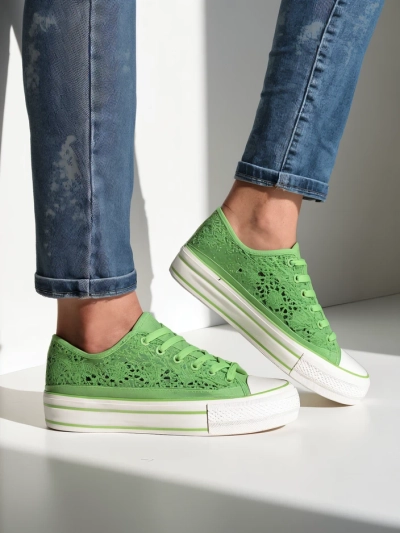 Royalfashion Damen perforierte Sneakers Nizzet