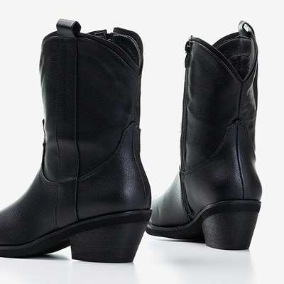 Schwarze Cowboystiefel für Damen von Laia - Schuhe