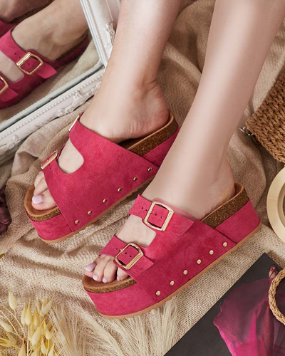 Royalfashion Damen Sodass Plateau-Flip-Flops