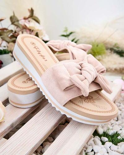 Royalfashion Жіночі шльопанці з бантом Erinner