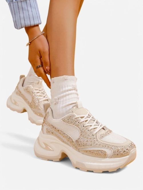 Royalfashion Женские Спортивные Кроссовки с Р rhinestones Bloss