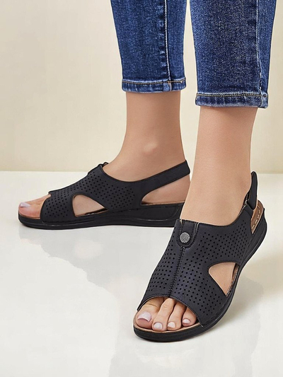 Royalfashion Damen-Sandalen mit Cut-Out Leminni