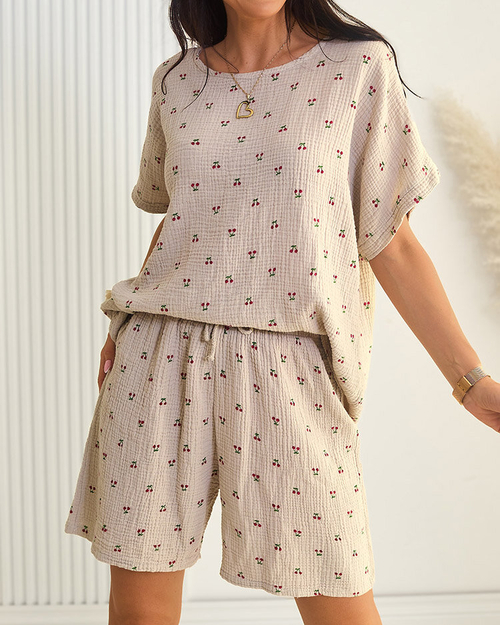 Жіночий літній комплект з бавовни Royalfashion