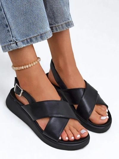 Royalfashion Damen Sandalen mit dicker Sohle Riva Star