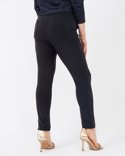 Schwarze Treggings in ÜBERGRÖSSE für Damen - Kleidung