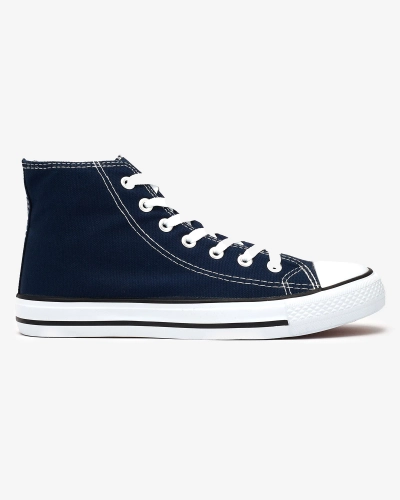 Marineblaue hohe Damen-Sneakers Elavvi - Footwear