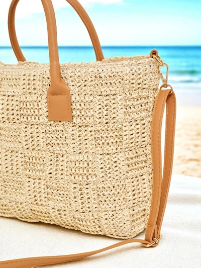 Royalfashion Große Strohtasche für Damen Aureliana Savio