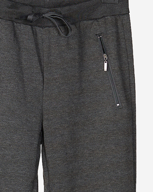 Чоловічі спортивні штани з кишенями графітового кольору - Одяг