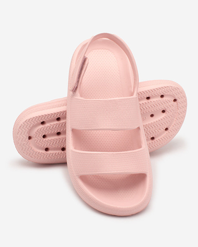 Royalfashion Hellrosa Kindersandalen mit Klettverschluss Flexi Steps