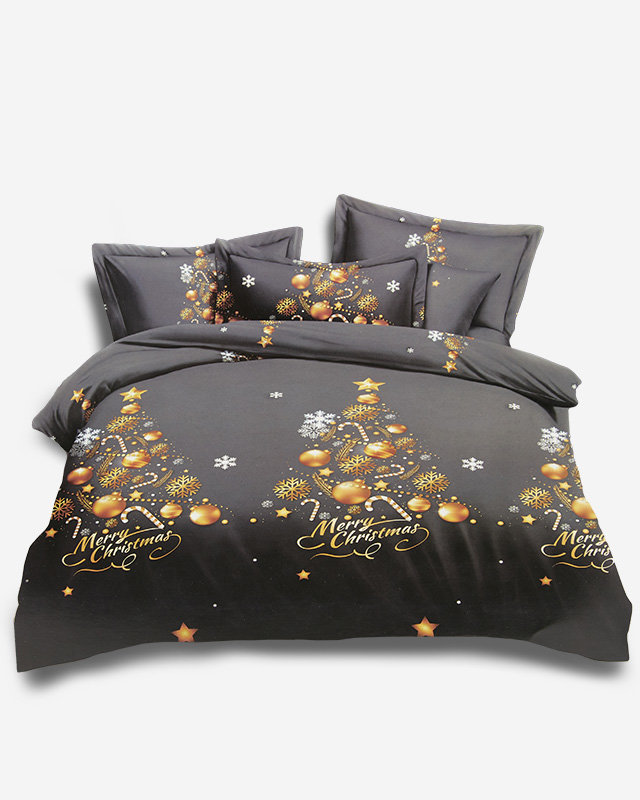 Royalfashion Weihnachtsbettwäsche in grau 160x200 3er Set