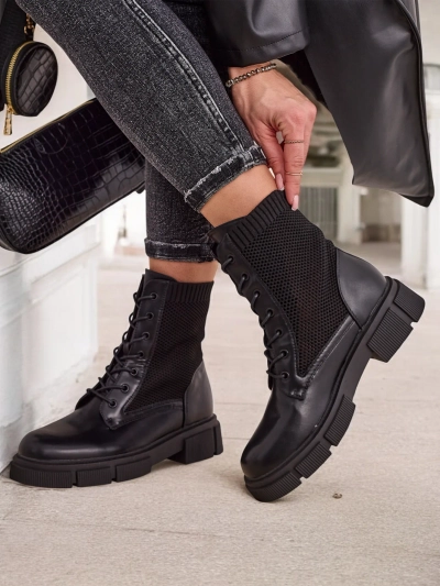 Offene Damen Flachstiefeletten Rowic