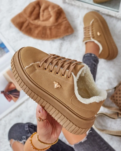 Royalfashion Warmed women's sneakers with fur Noxu