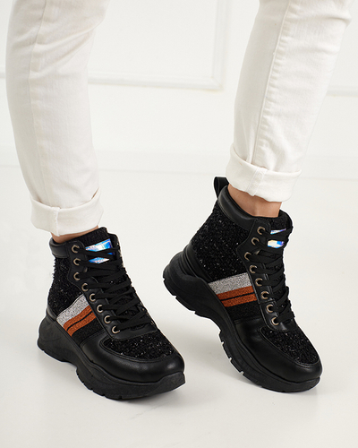 Schwarze Sportturnschuhe für Damen von Hasmali - Footwear