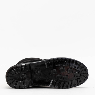 Schwarze Damen-Wildlederstiefel von Nerrisa - Schuhe