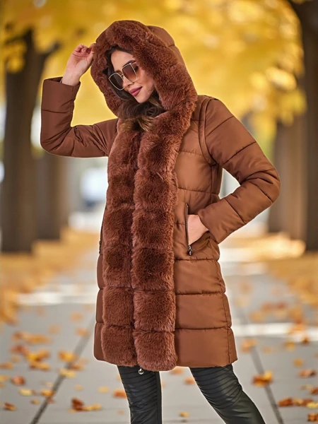 Royalfashion Damenjacke mit abnehmbaren Ärmeln