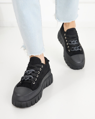 OUTLET Hohe schwarze Turnschuhe für Damen Mishta - Schuhe