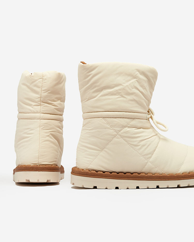 Royalfashion Damen-Schlupf-Schneestiefel in Beige Nevonsis