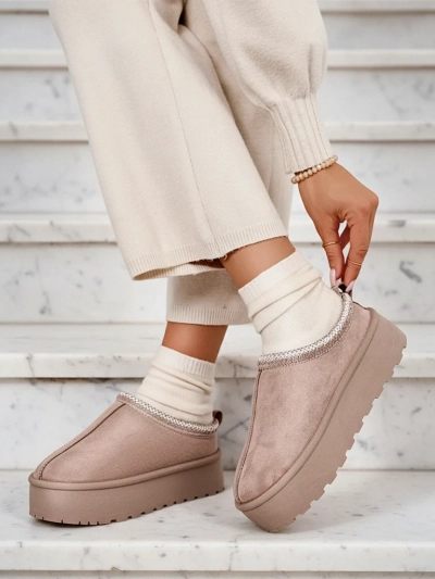 Royalfashion Damen Zommy Kurzstiefel a'la Schneestiefel