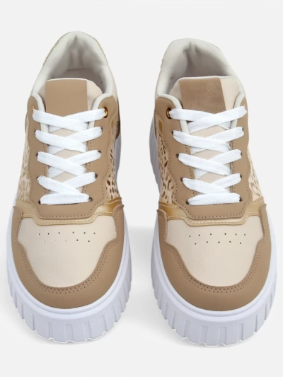Royalfashion DamenSneaker auf einer Plattform Panterr