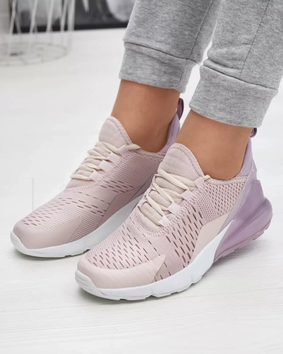 OUTLET Royalfashion Світло-рожеві жіночі тканинні спортивні туфлі Tayrio