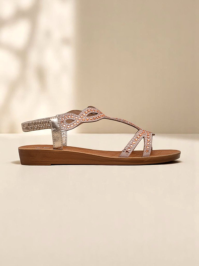 Royalfashion Damensandalen mit dekorativen Riemchen Lola Grace
