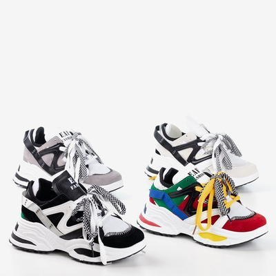 OUTLET Mehrfarbige Damen-Sneaker mit dicker Sohle Eafi - Footwear